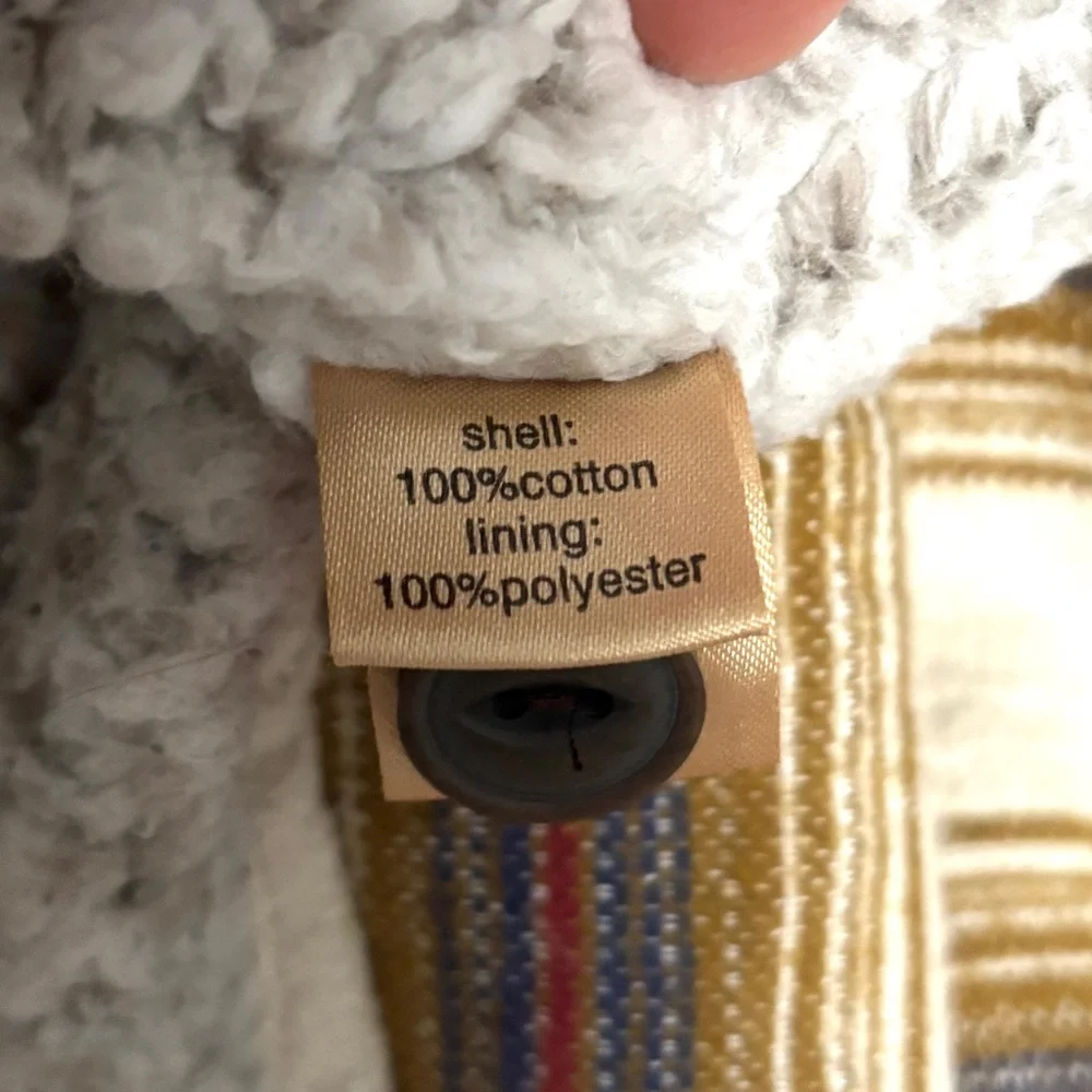 True Grit Men's Cotton Summit Shirt Sherpa Jacket Shacket Size S